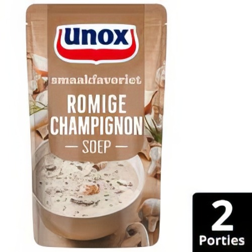 Soep in zak romige champignonsoep 570 ml