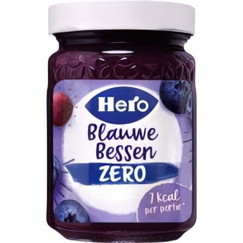 Blauwe bessen zero jam