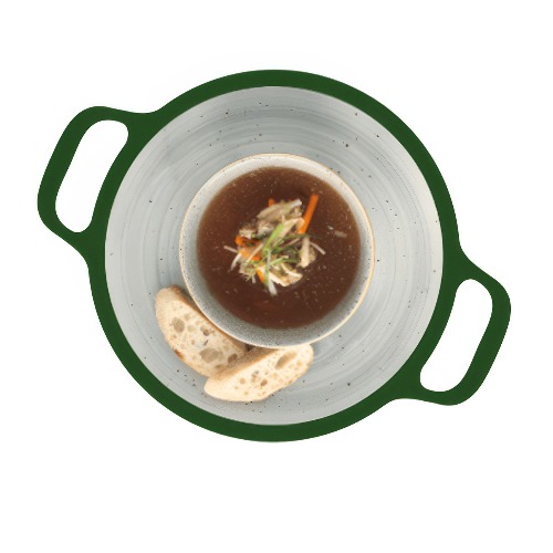 Heldere juliennesoep met vlees (200 g)