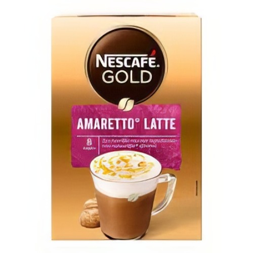 Oploskoffie latte amaretto