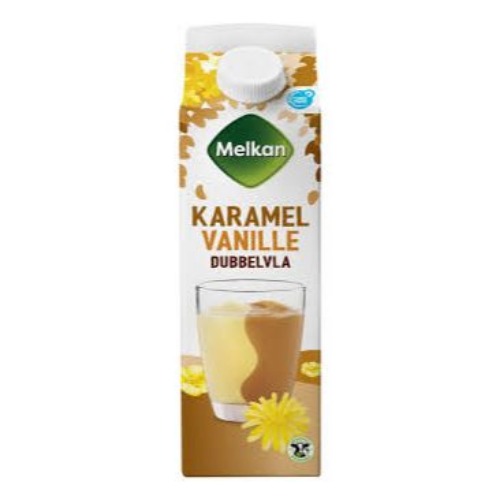 Dubbelvla caramel vanille 1 liter