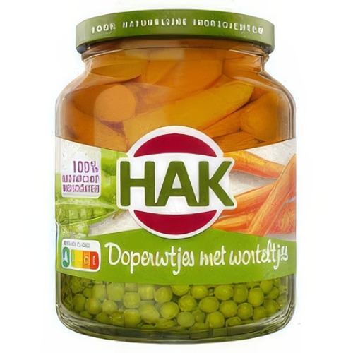 Doperwten met wortelen 350 gram